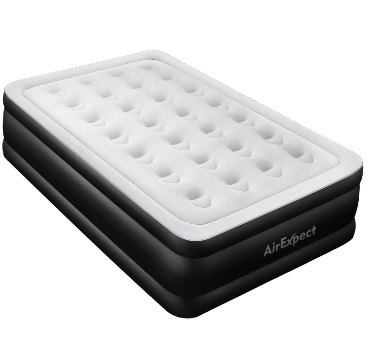 エアーベッド AirExpect 電動ポンプ内蔵 収納バック&補修シート付 ダブルサイズ