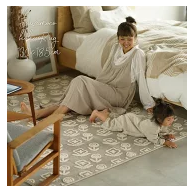 カーテン・ラグのクーカン ミルクホーム ふわもこ北欧ラグ