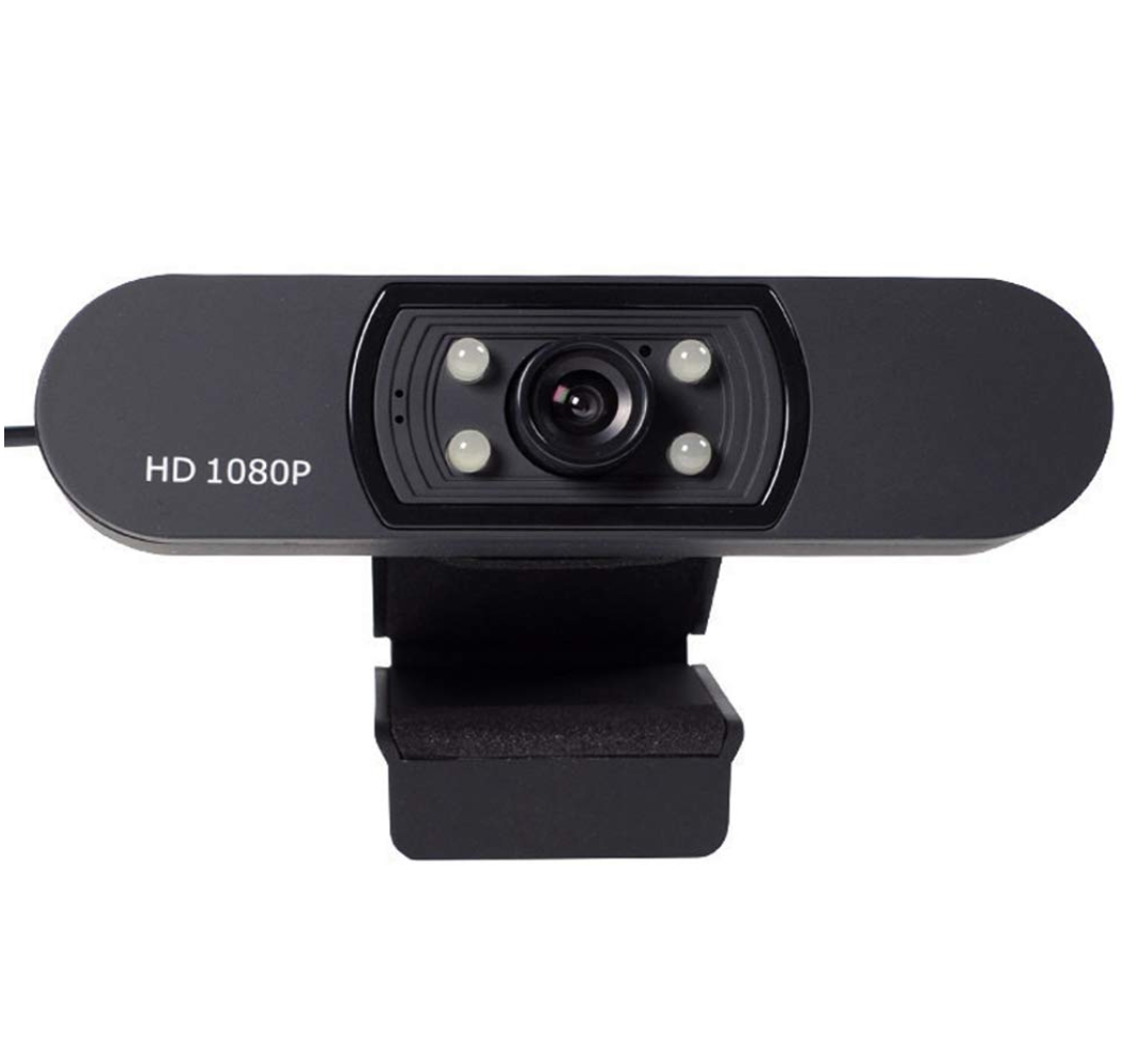 ERKI 　HDウェブカメラ プライバシーシャッター付き　1080P/1920P 200万画素