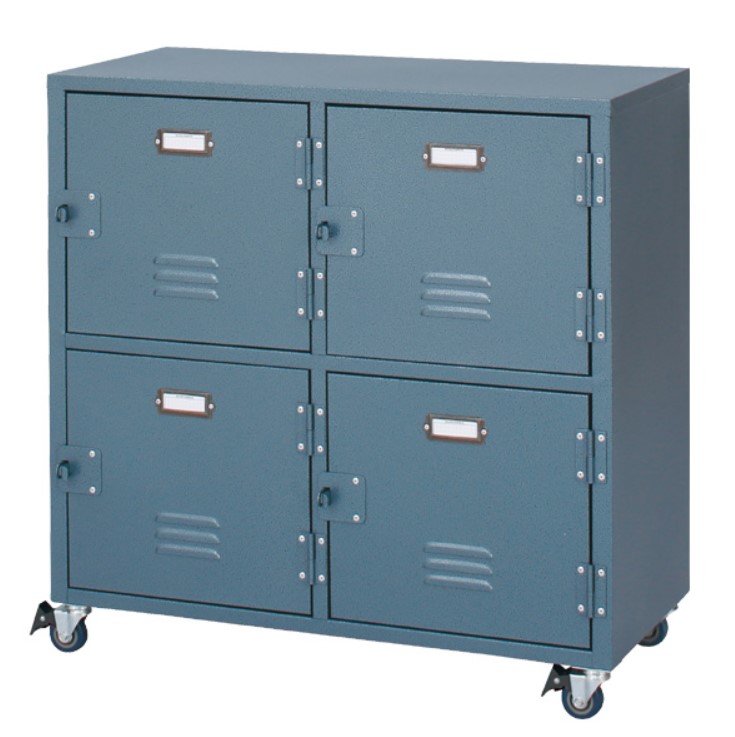 ミリタリー調 スチールボックス 2段2列