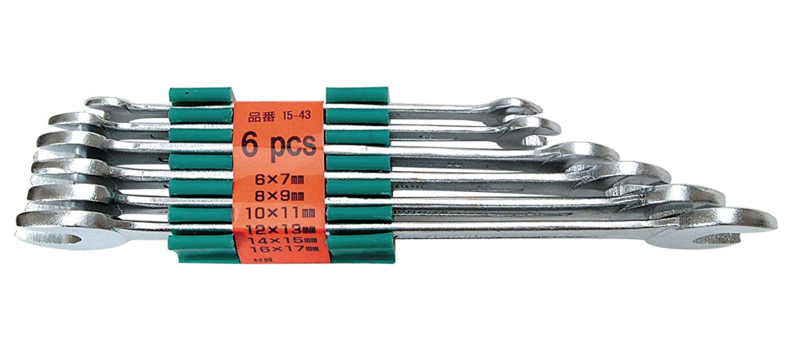 エキスパート 6本組 スパナセット 15-43