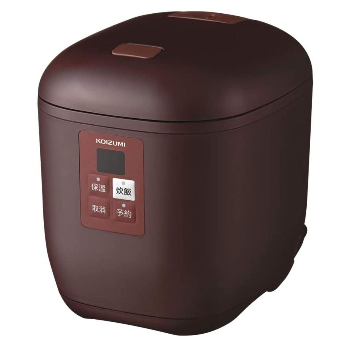 コイズミ 小型 炊飯器 ライスクッカーミニ タイマー予約 ブラウン (0.5~1.5合) KSC-1512/T