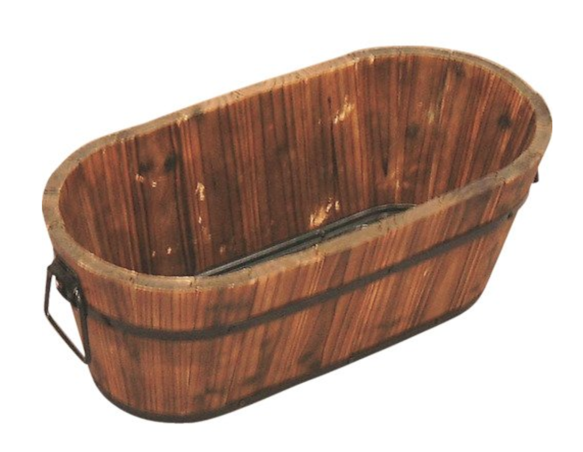 アイリスオーヤマ プランター 焼杉メッシュプランター 楕円 YMD-480