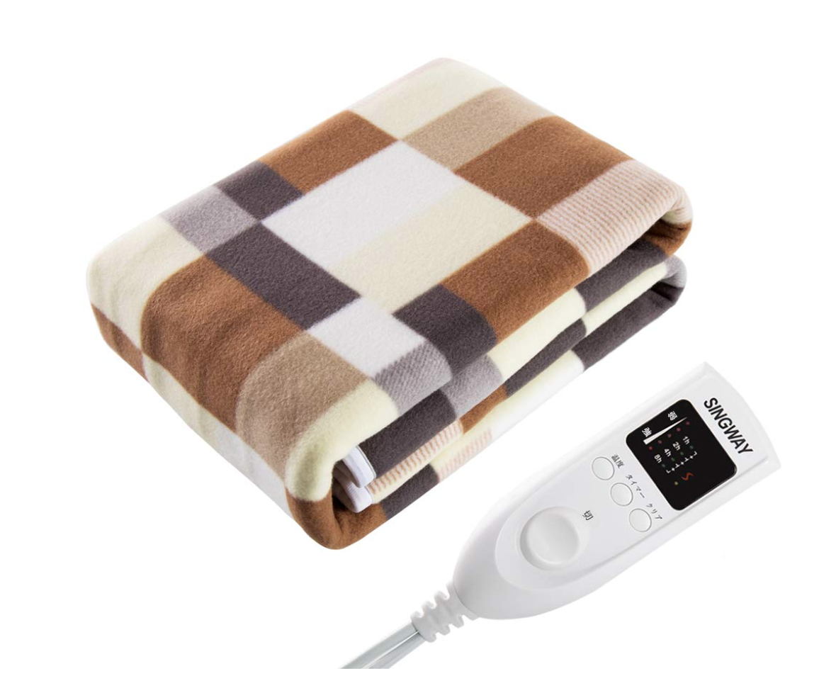 singway 電気毛布 5段温度調節 タイマー付き