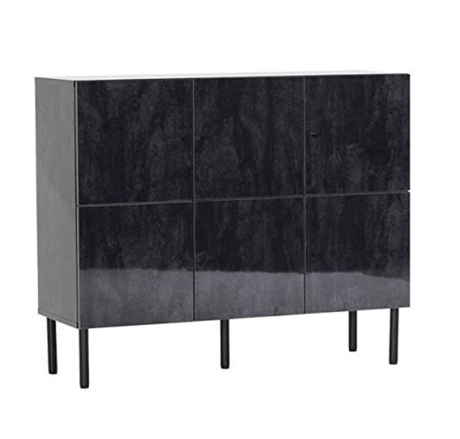 arne キャビネット black pearl 120L