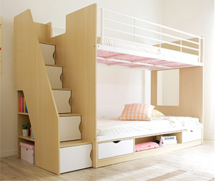 二段ベッド ボルトン 階段付き