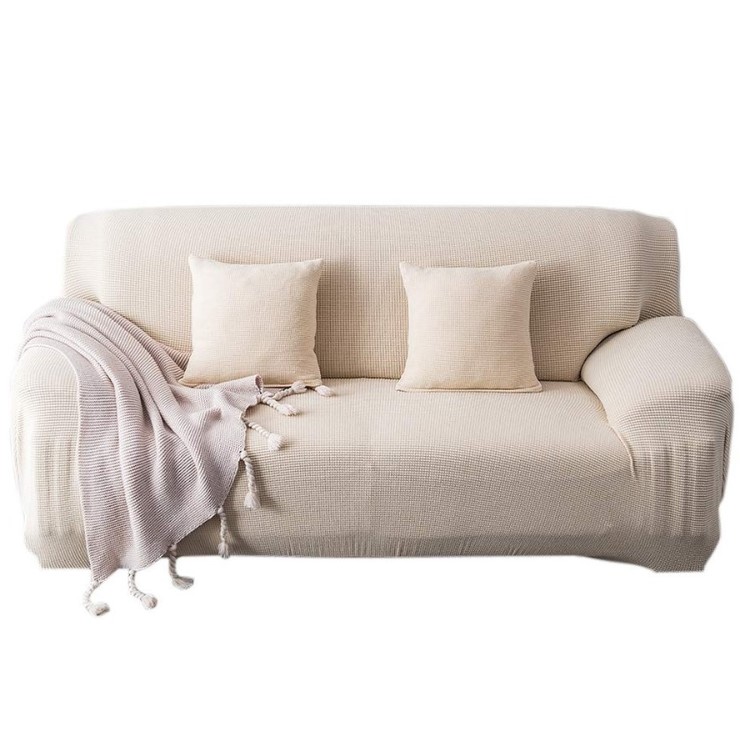 ソファーカバー 2人掛け 肘付き ストレッチ伸縮