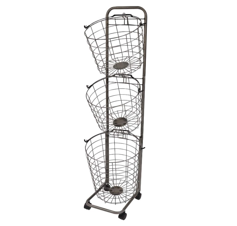 ironet  ランドリー バスケット 3段