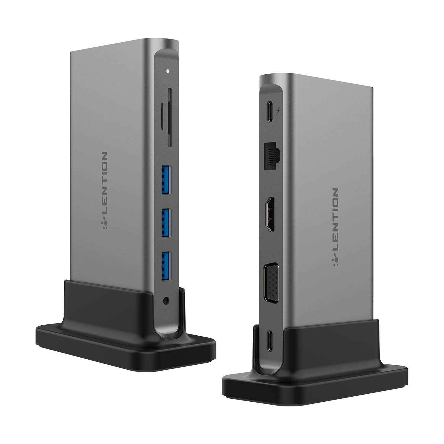LENTION USB C 縦置きドッキングステーション