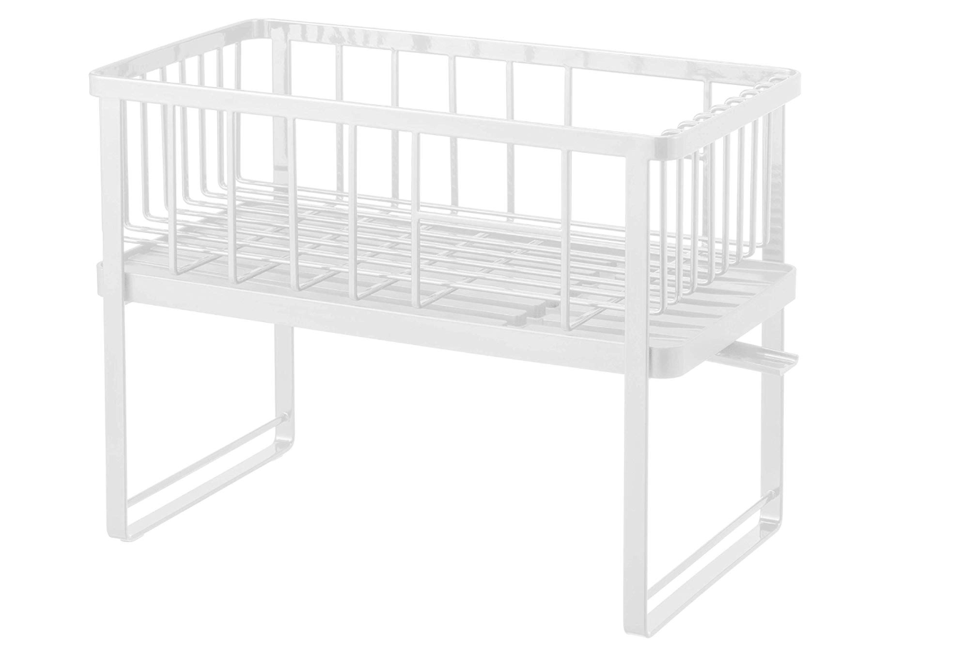 山崎実業  ツーウェイ 水切りワイヤーバスケット 2段 4386