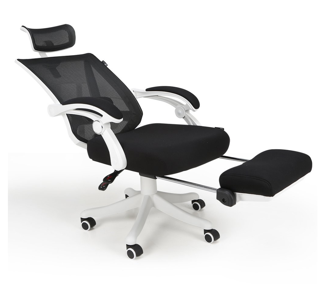 Hbada オフィスチェア オットマン付き