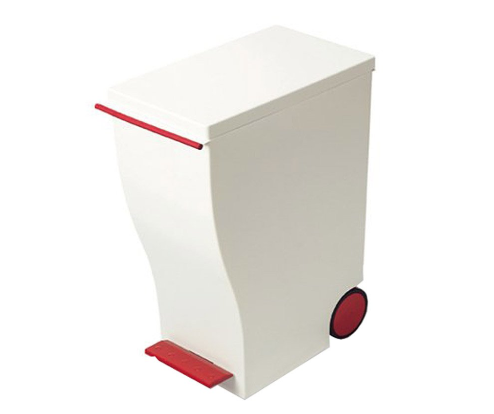 I’mD ゴミ箱 キャスター付 Kcud スリムペダル 33L KUD30HR