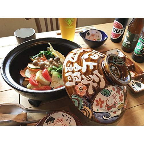 手作り工房 夕立窯 名入れ 土鍋 わが家の鍋 IHプレート付 8号 WEB171