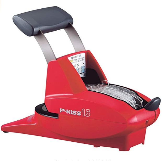 マックス ホッチキス 紙針 P-KISS 15枚とじ レッド PH-15DS/R