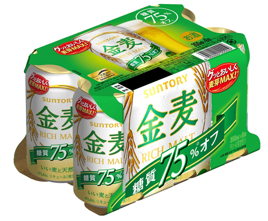 サントリー ビール 金麦 糖質75%OFF 350ml×6缶