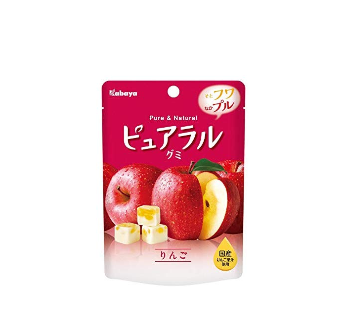 カバヤ　ピュアラルグミ りんご 45g×8袋
