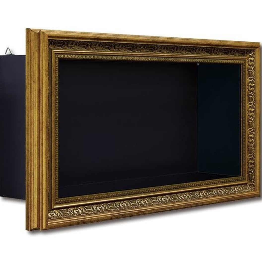 ユーパワー Stylish Art ミュージアム シェルフ ロング(M) ゴールド MS-06802