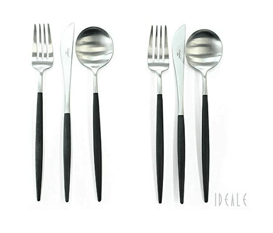 クチポール　ゴア　ブラック　ディナー6点セット