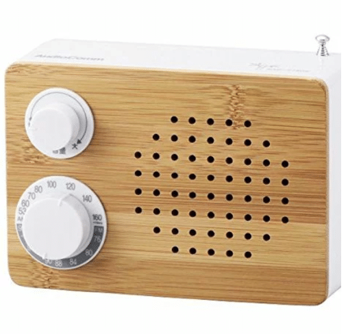 オーム電機 OHM 天然素材使用 竹ラジオ RAD-T180N