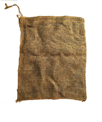 麻袋 麻土のう袋 ジュート麻 口紐付 5枚セット