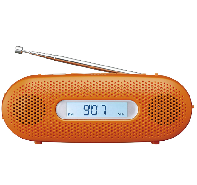 パナソニック ラジオ FM/AM/ワイドFM対応 手回し充電対応 オレンジ RF-TJ20-D