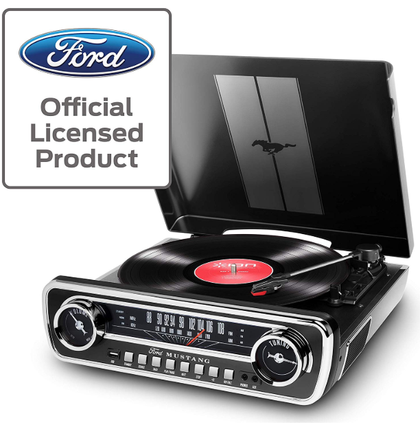 ION AUDIO Mustang LP RD 4イン1・ミュージックプレーヤー レコードプレーヤー ターンテーブル 【smtb-TK】