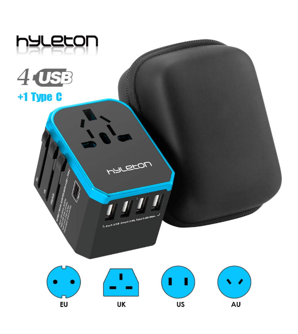 hyleton 変換プラグ 全世界対応 海外旅行充電器 USB コンセントプラグ アダプター