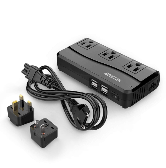 ベステック 海外旅行用変圧器 変換プラグ付き 100V-240V