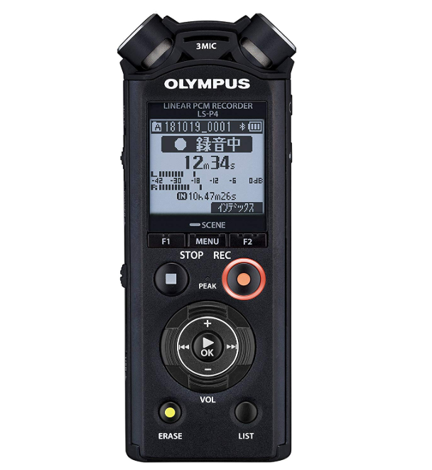 OLYMPUS リニアPCMレコーダー LS-P4 ブラック