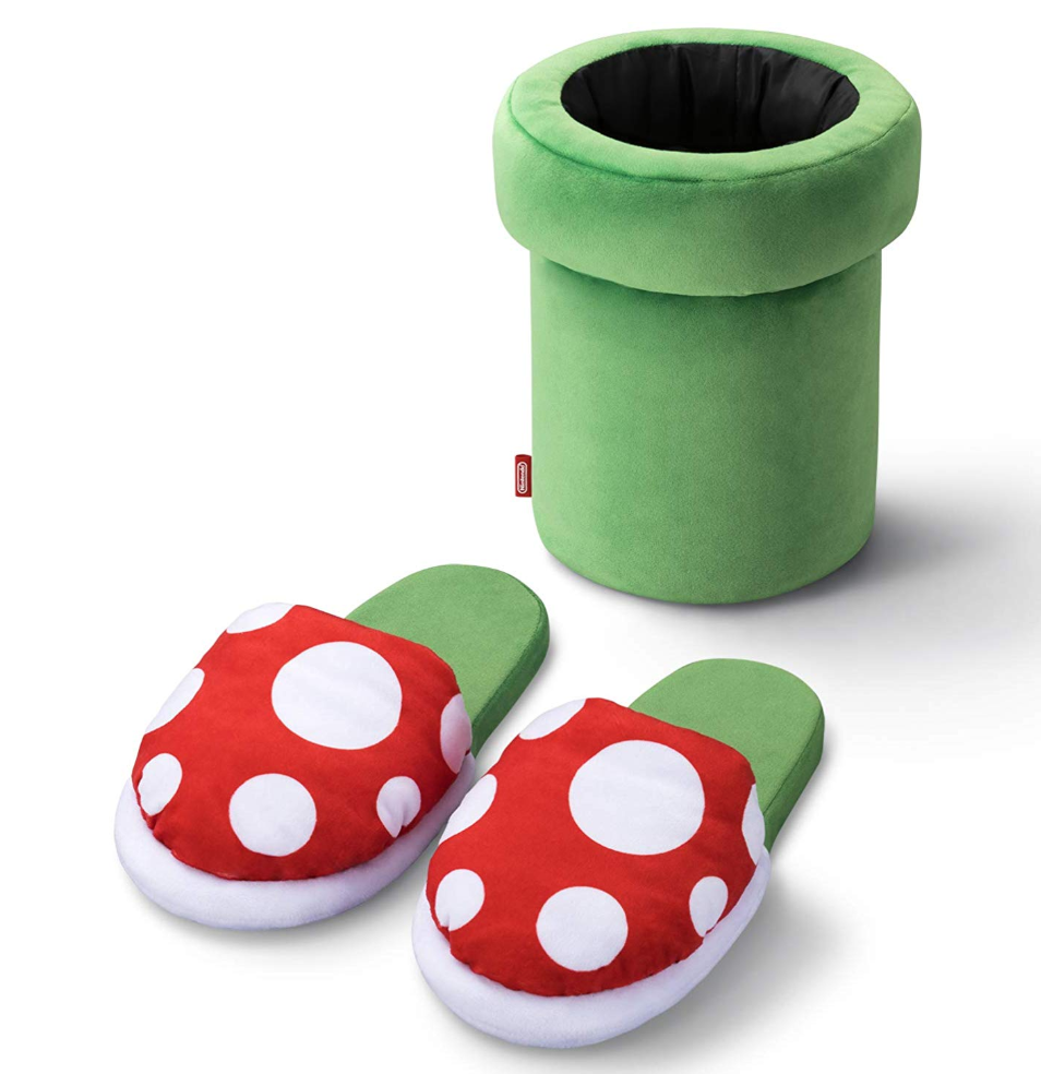 スーパーマリオ ホーム&パーティ ルームスリッパ(パックンフラワー/土管)