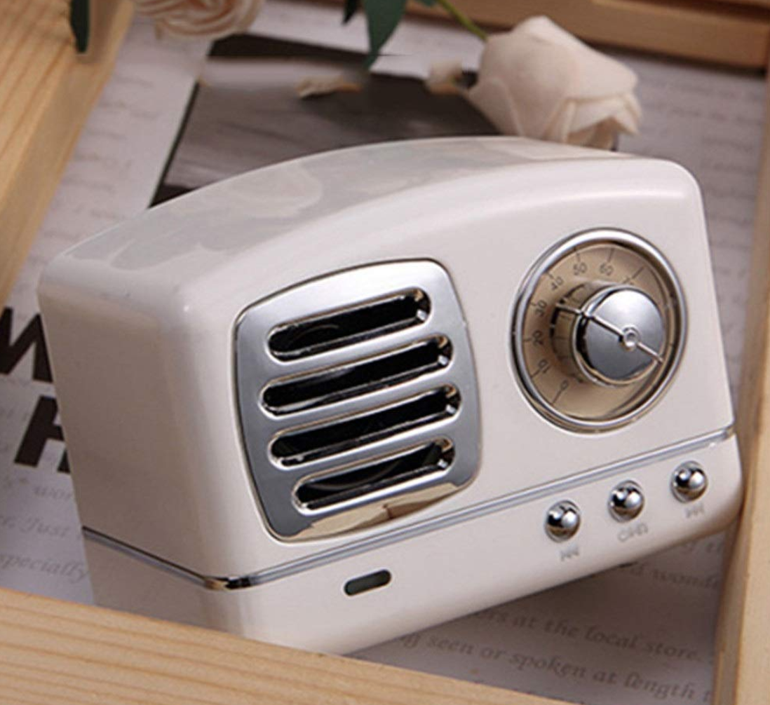 ミニポータブルビンテージラジオ