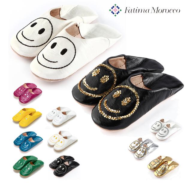 Fatima Morocco  スマイルバブーシュ【スパンコール＆刺繍】