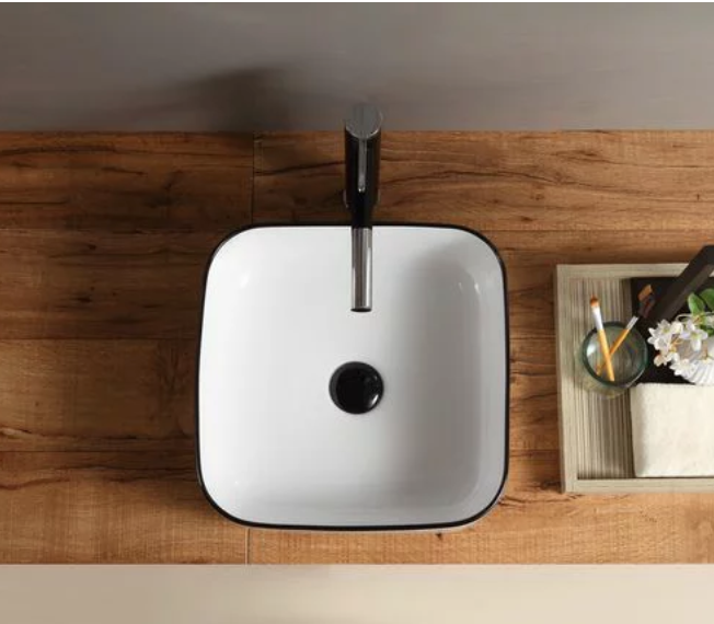 オバラ住設(株) 洗面ボウルKORS-1072BL、排水栓、排水Sトラップセット