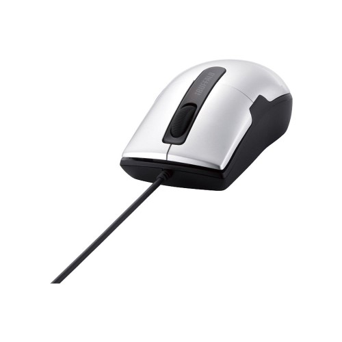 iBUFFALO 有線BlueLEDマウス 静音 3ボタン Sサイズ BSMBU26SSSV