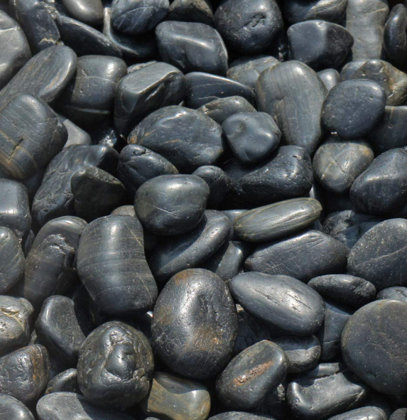 黒磨き玉砂利 墓 砂利 直径約3～5cm 10kg