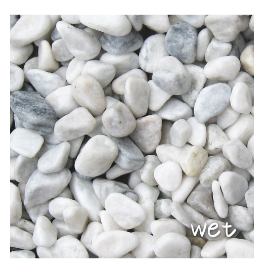 グレー＆ホワイトの玉砂利　パークストーン