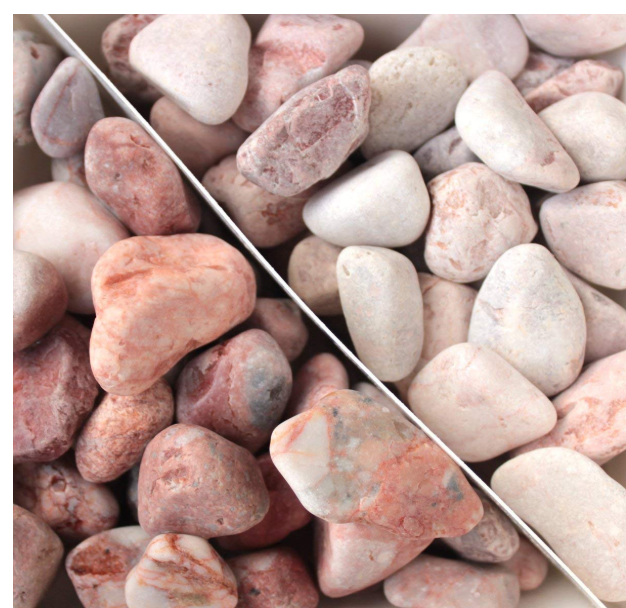 東海砂利 ナチュラルマーブライト ピンク 25mm 100kg (20kg×5袋)