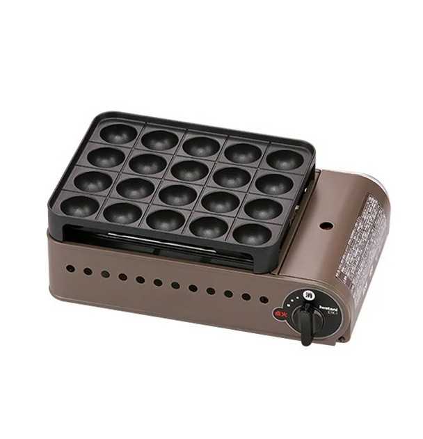 Iwatani カセットガスたこ焼器 スーパー炎たこ(えんたこ) ブロンズ&ブラック CB-ETK-1
