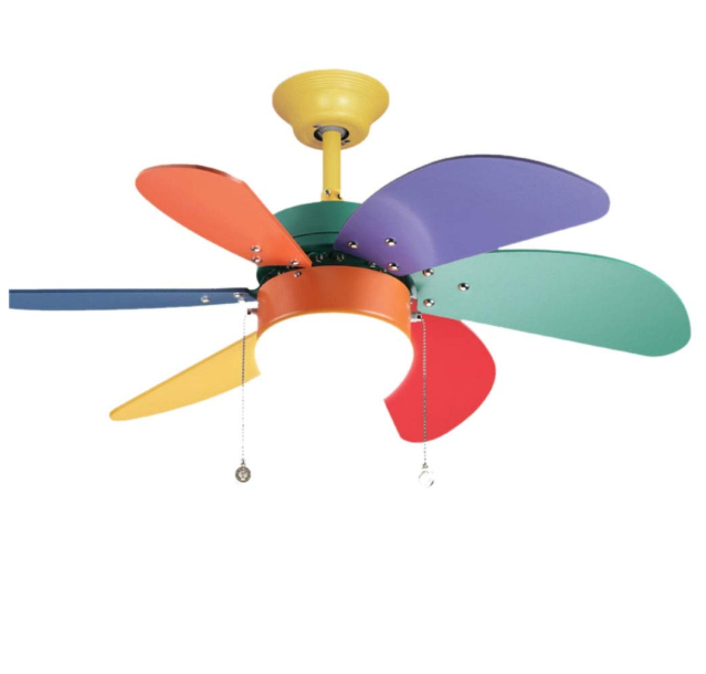 シーリングファンライト カラフル