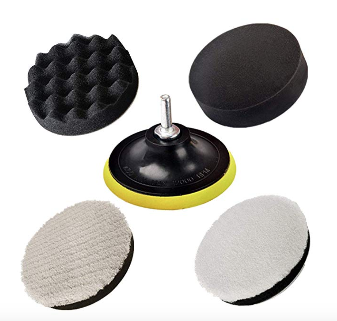 jiguoor  ポリッシャー バフ ポリッシャースポンジキット（5点セット）