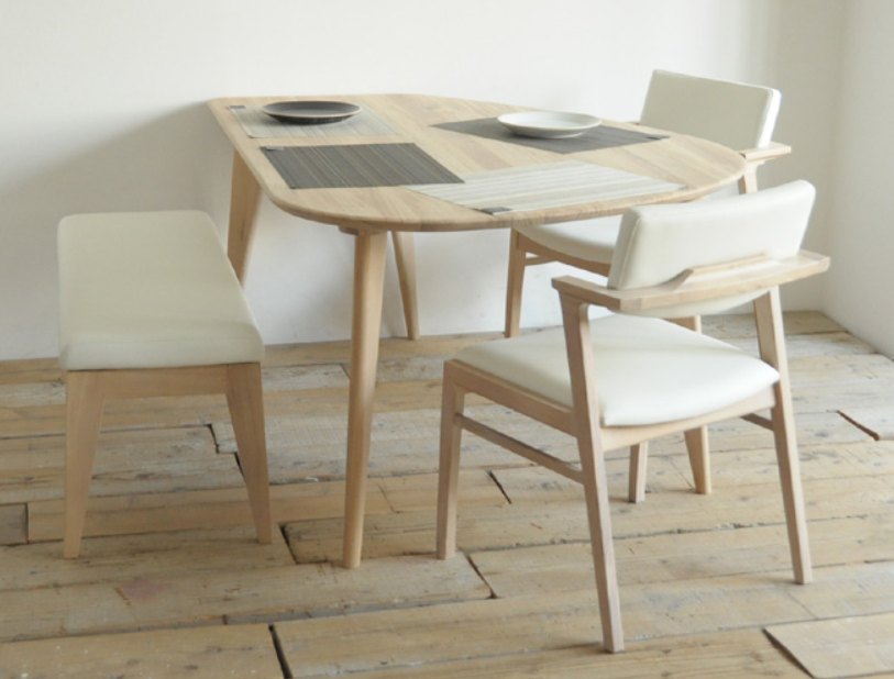 マルキン　ケイシー 変形ダイニングテーブルセット