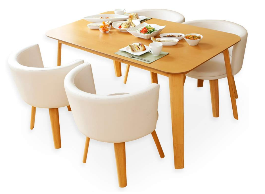 LOWYA ダイニングセット 4人掛け 5点セット