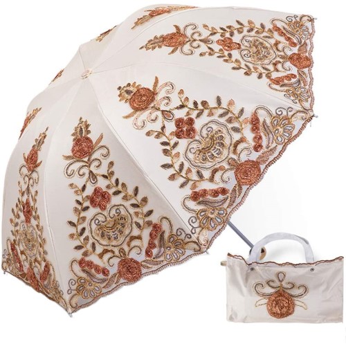 手刺繍の太陽傘 – フラワーロック