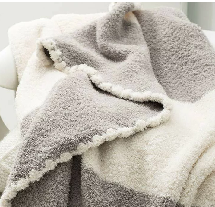 ニットブランケット 大判 北欧 ひざ掛け マルチクロス