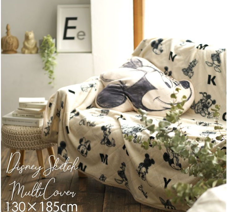 Disney/ディズニー マルチカバー  LRG-002 130×185cm