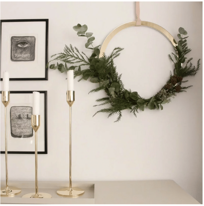 cooee design ブラス リース 北欧 スウェーデン 40cm