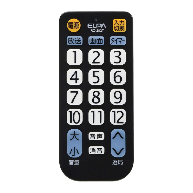 エルパ テレビリモコン IRC-202T(BK) 