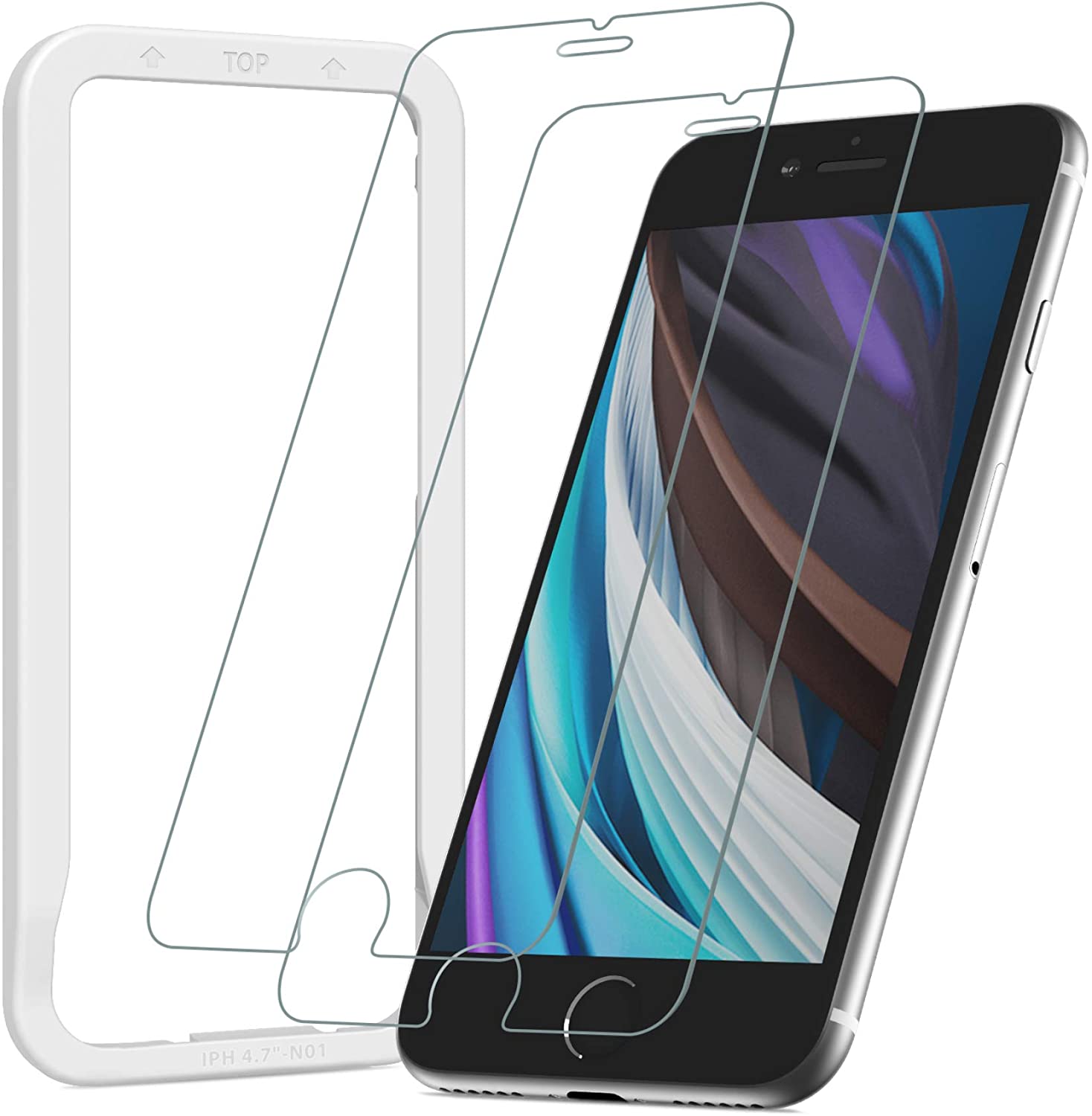 NIMASO iPhone SE（第2世代） iPhone8/7 用ガラスフィルム