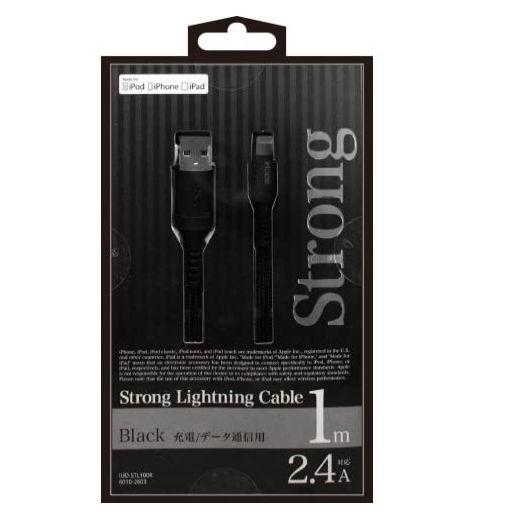 オズマ ライトニングケーブル ストロングタイプ IUD-STL100K