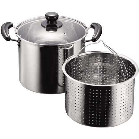 パール金属 だんらん ステンレス製ガラス蓋付パスタ鍋 H-5876